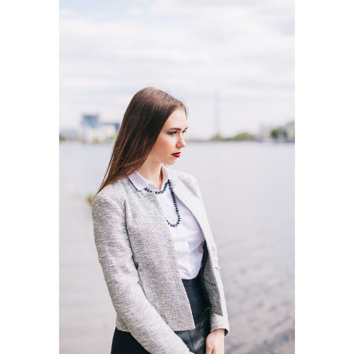 Бусы "Жемчуг речной" цвет серый, 44см