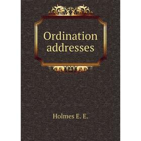

Книга Ordination addresses