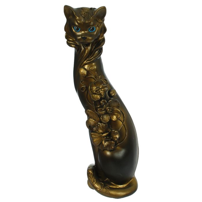 Сувенир "Кошка Маркиза" Орхидея черная