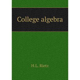 

Книга College algebra