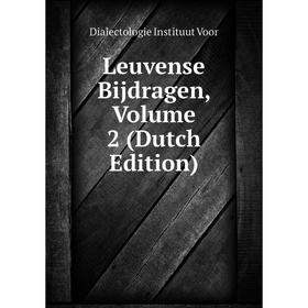 

Книга Leuvense Bijdragen, Volume 2