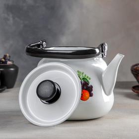 

Чайник, 3,5 л, цвет белый, деколь МИКС