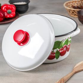

Кастрюля, 3 л, цвет белый, деколь МИКС