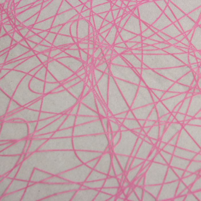 Пленка для цветов и подарков "Сизаль толстый" розовый 0.7 х 7 м, 40 мкм