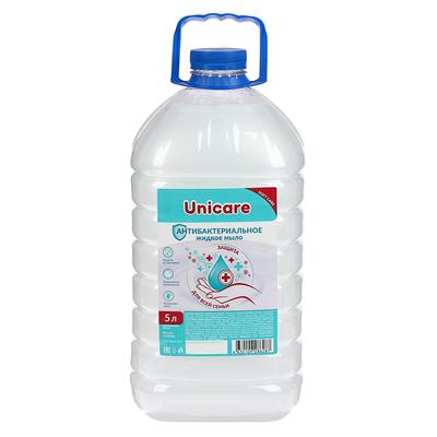 Жидкое мыло Unicare, антибактериальное, биоразлагаемое, 5 л