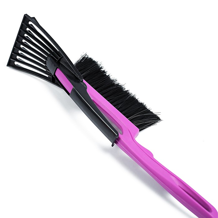 Щетка со скребком для удаления снега и льда, малая, микс