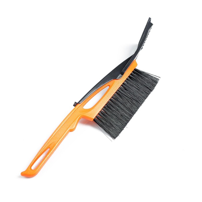 Щетка со скребком для удаления снега и льда, малая, микс