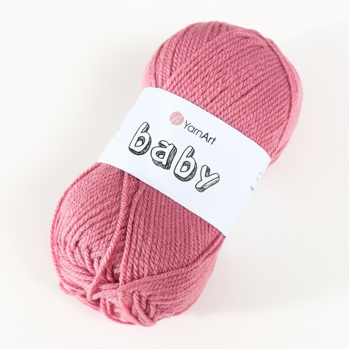 

Пряжа "Baby" 100% акрил 150м/50гр (3017 брусника)