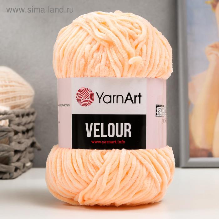 

Пряжа "Velour" 100% микрополиэстер 170м/100г (863 персик)