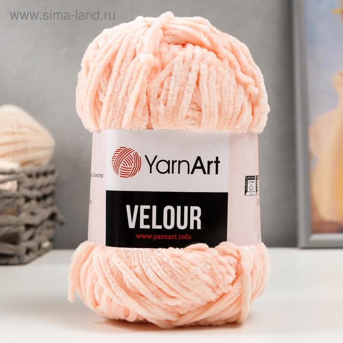 

Пряжа "Velour" 100% микрополиэстер 170м/100г (869 св. персик)