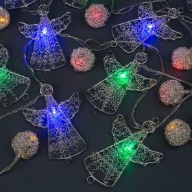 

НИТЬ DCR. 4 м, с насад. “Шарик и ангел”, IP20, Н.С. LED-20-220V, 8 режимов, МУЛЬТИ