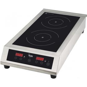 

Плита VIATTO VA-700D3, индукционная, 7 кВт, 2 конфорки, серебристо-чёрная