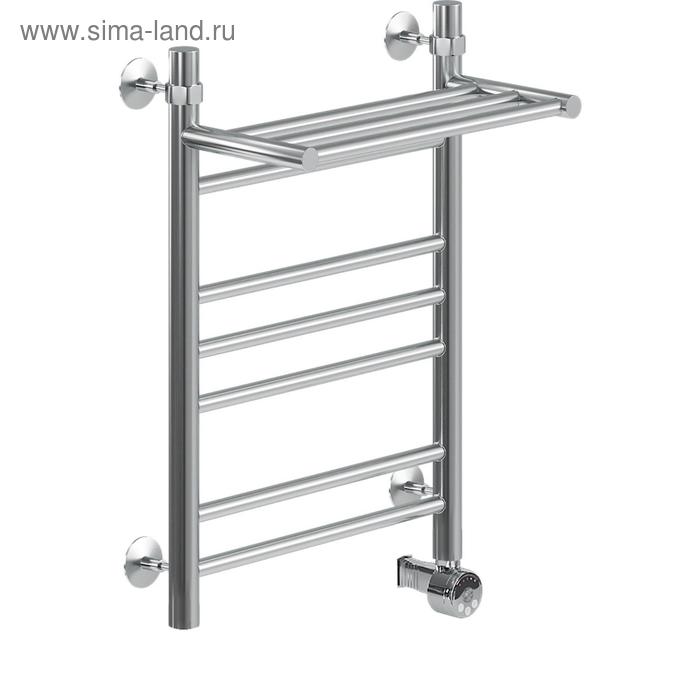 

Полотенцесушитель электрический "НИКА" Classic ЛП (г2) ВП, 600 x 600 мм, с полочкой, хром