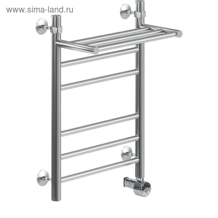 

Полотенцесушитель электрический "НИКА" Classic ЛП (г) ВП, 600 x 600 мм, с полочкой, хром