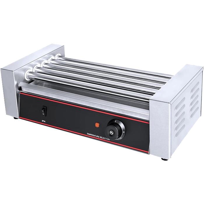 Гриль VIATTO RG-5H, роликовый, 1000 Вт, 5 роликов, 220 V, серебристо-чёрный