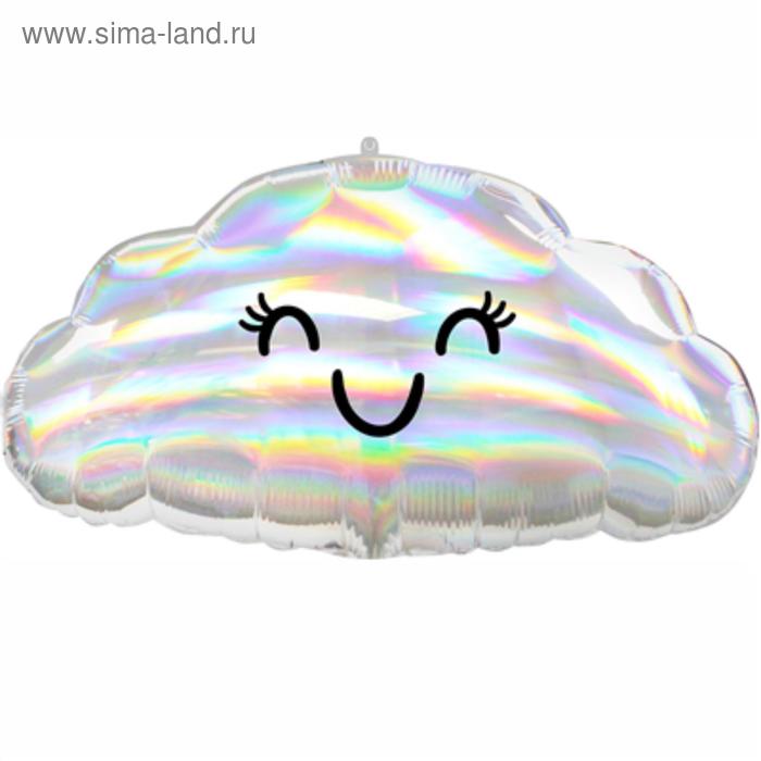 Шар фольгированный 23 «Облако с глазами переливы», фигура шар фольгированный 24 облако с дождиком фигура