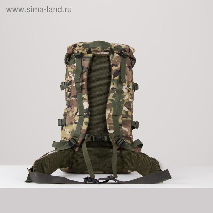 фото Рюкзак туристический, 40 л, отдел на молнии, 3 наружных кармана, цвет камуфляж huntsman
