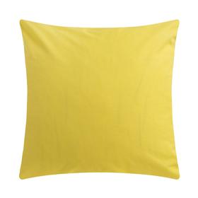 Наволочка Этель 70х70 см, цвет жёлтый, 100% хлопок, поплин, 125 г/м2