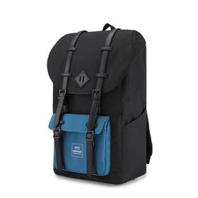 

Рюкзак с USB, OKTA Himawari HW-1902 черный/синий, 15.6"