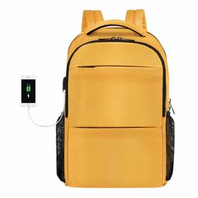 

Рюкзак с USB, для ноутбука, Tigernu T-B3032D желтый, 15.6"