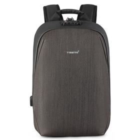 

Рюкзак с USB, для ноутбука, Tigernu T-B3669 черный/коричневый, 15.6"