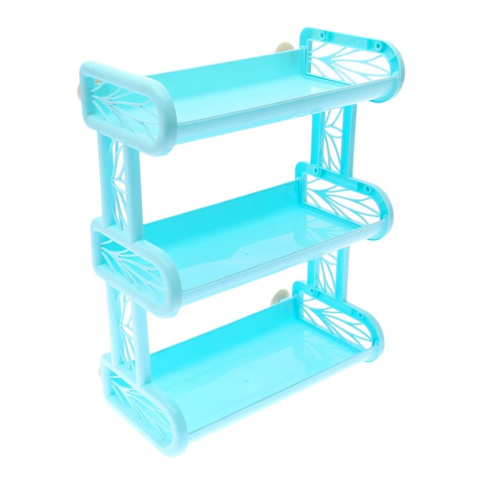 Полка навесная 3-секционная, цвет МИКС