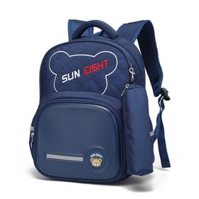 

Рюкзак школьный в комплекте с пеналом Sun eight SE-2753 темно-синий