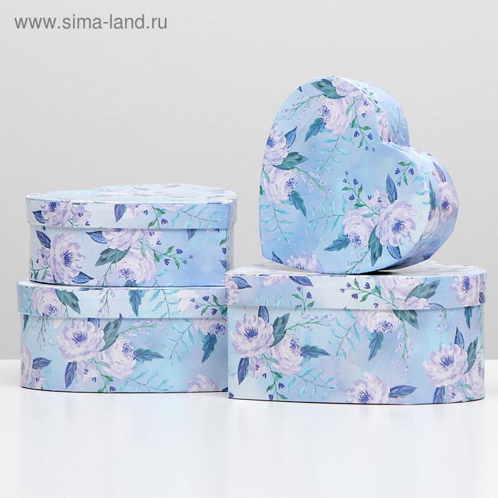 

Набор коробок 4в1 "Сердца с цветами", 20.5 х 19.5 х 9,5 - 16 х 15 х 5 см