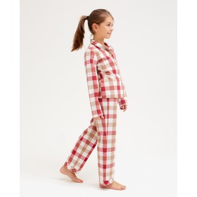 

Комплект детский (рубашка ,брюки) MINAKU: Home collection KIDS цвет красный, рост 110