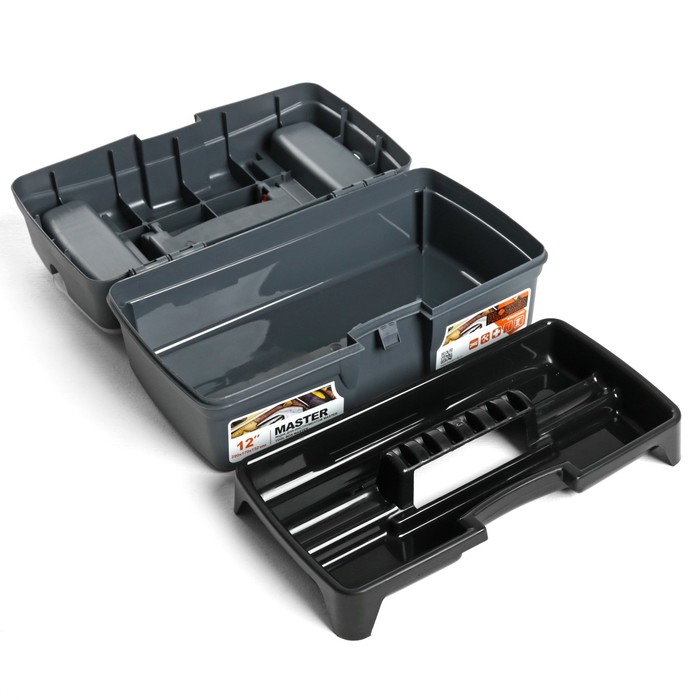 Ящик для инструментов Smart 12, цвет серо-свинцовый