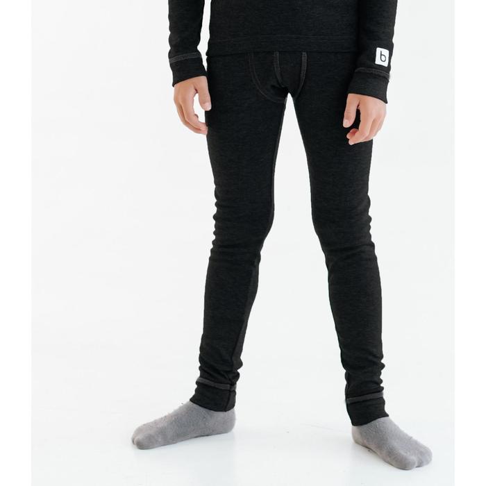 Термобелье-брюки для мальчиков «Даниэль», рост 164 см, цвет чёрный