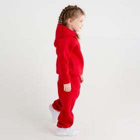 

Худи для девочки MINAKU: Basic Line KIDS, цвет красный, рост 128