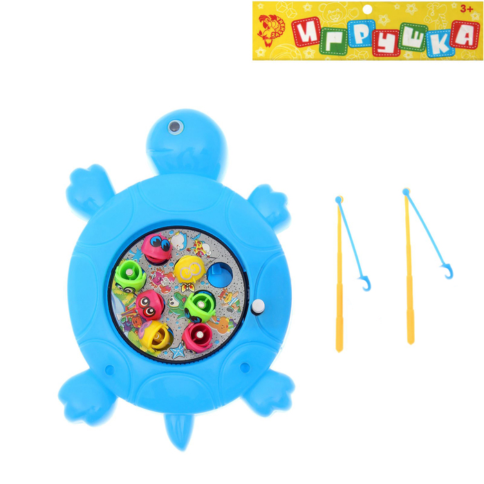 Рыбалка "Черепашка" заводная, цвета МИКС