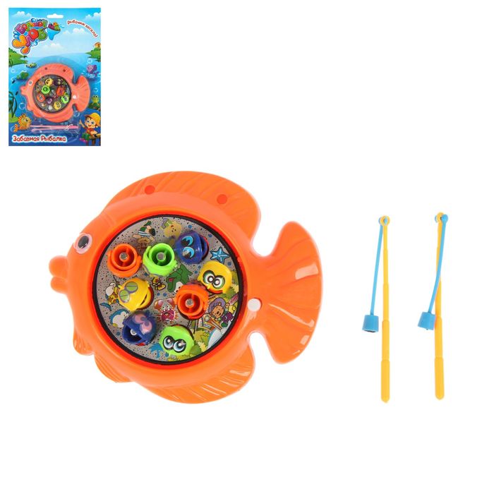 Рыбалка "Рыбка" заводная, цвета МИКС