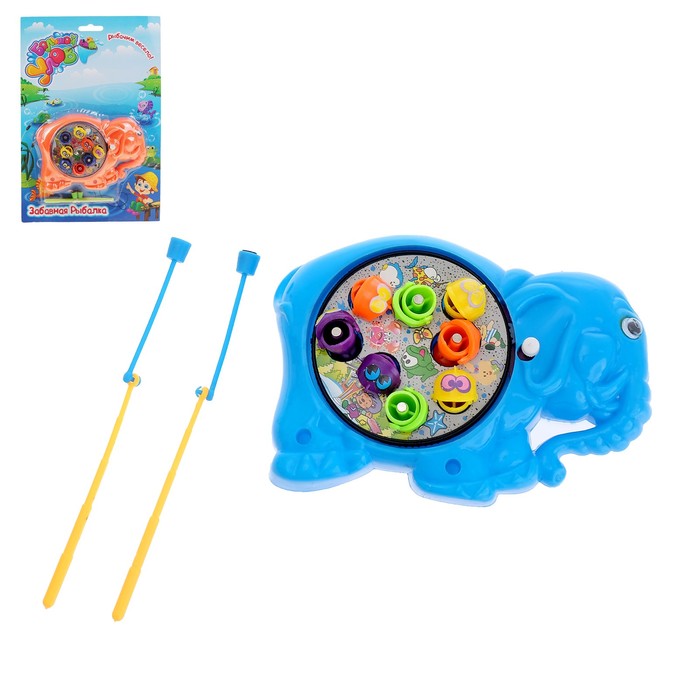 Рыбалка "Слоник", заводная, цвета МИКС