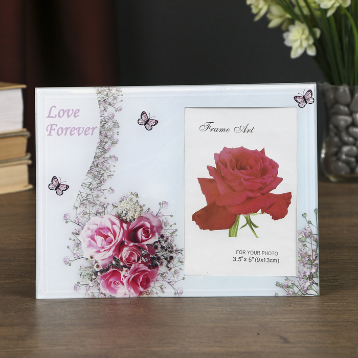 Фоторамка "Паутинка из роз" 9х13 см