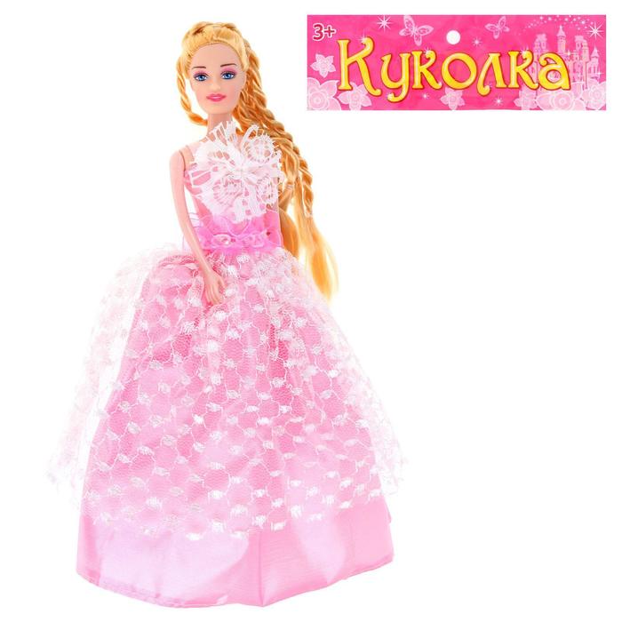 Кукла модель "Полли" с длинными волосами, МИКС