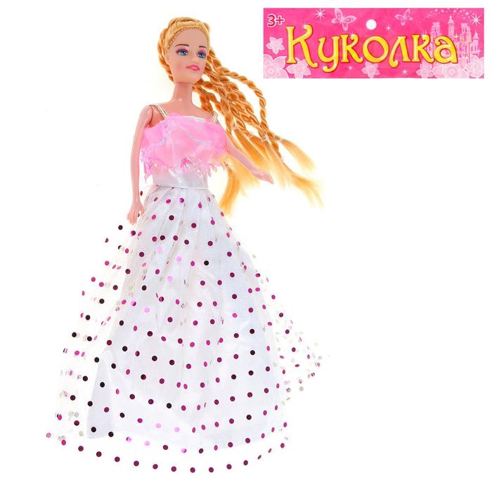 Кукла модель "Полли" с длинными волосами, МИКС