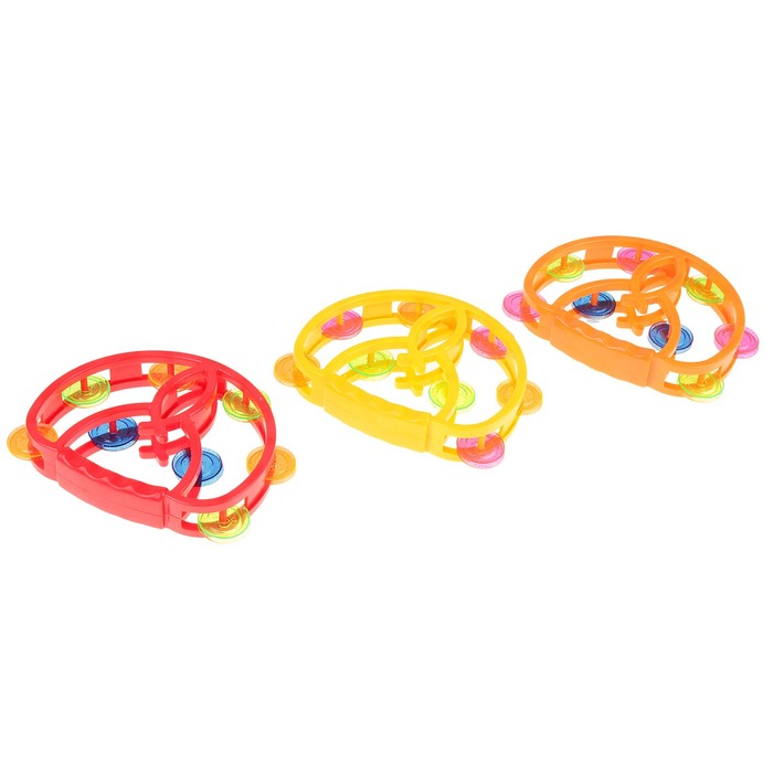 Игрушка музыкальная бубен "Узор", МИКС