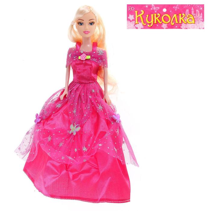 Кукла модель "Николь" в платье, МИКС