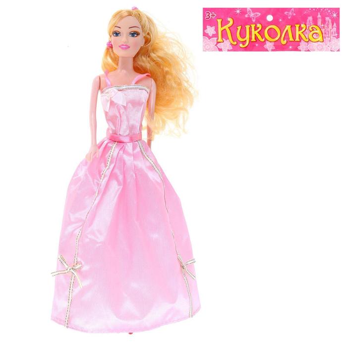Кукла модель "Николь" в платье, МИКС