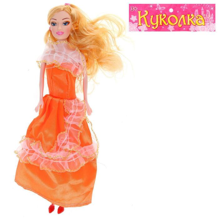 Кукла модель "Николь" в платье, МИКС
