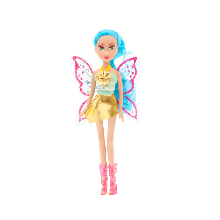 Кукла "Фея" с крыльями, гнутся руки и ноги, МИКС