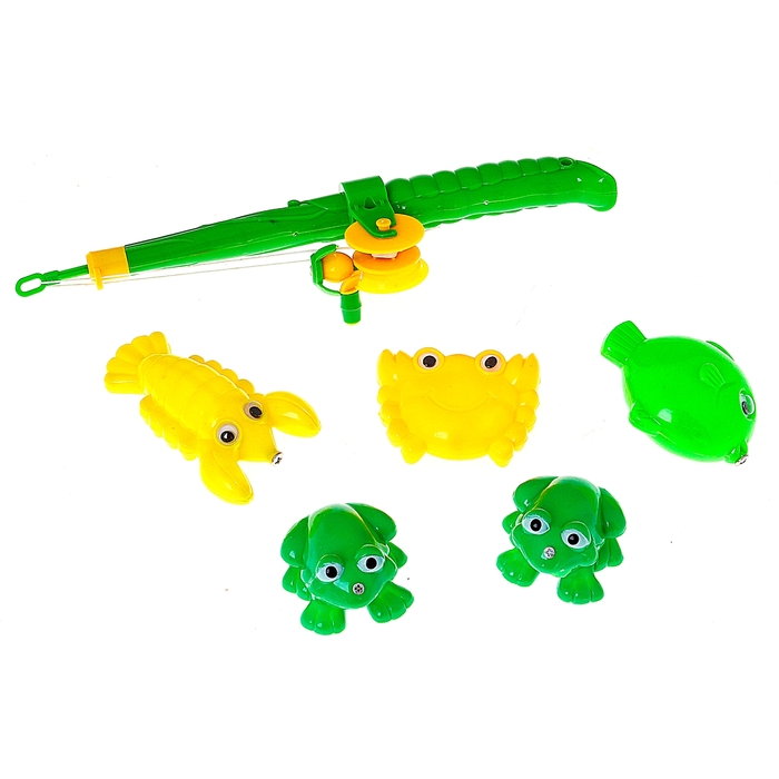 Рыбалка "Удачный улов", 5 рыбок с удочкой, МИКС