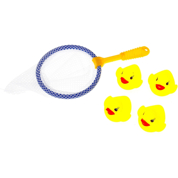 Рыбалка "Утята", с сачком, МИКС