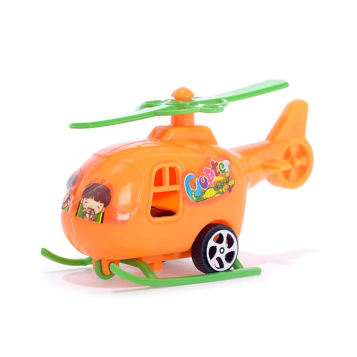 Вертолет инерционный, цвета МИКС