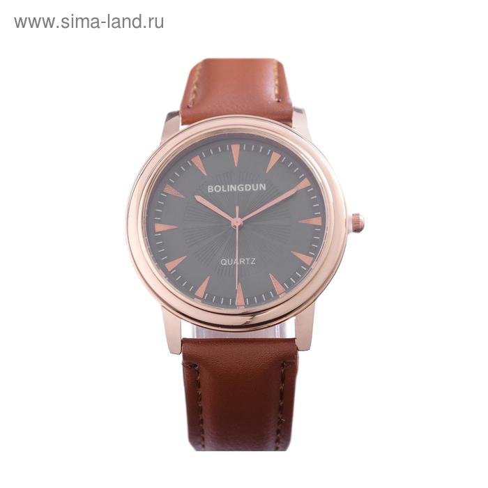 

Часы наручные Bolingdun 3604, d=4 см, экокожа, коричневые