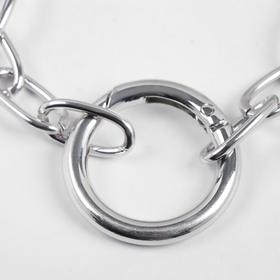 

Браслет "Цепь" кольцо, цвет серебро, L= 23