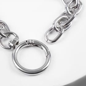

Браслет "Цепь" кольца и овалы, цвет серебро, L= 24