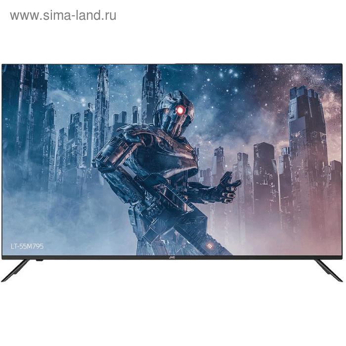 фото Телевизор jvc lt-55m795, 55", 2160p, dvb-t2/с, 3xhdmi, 2xusb, smarttv, чёрный